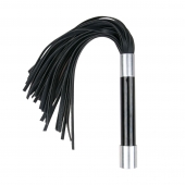 Черная плеть Easytoys Flogger With Metal Grip - 38 см. - Easy toys - купить с доставкой в Кирове