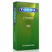 Текстурированные презервативы Torex  С точками  - 12 шт. - Torex - купить с доставкой в Кирове