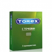 Текстурированные презервативы Torex  С точками  - 3 шт. - Torex - купить с доставкой в Кирове