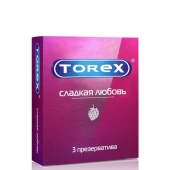 Презервативы Torex  Сладкая любовь  с ароматом клубники - 3 шт. - Torex - купить с доставкой в Кирове
