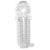 Закрытая прозрачная насадка на пенис с шипиками Nubby Sleeve - 14,5 см. - Chisa - в Кирове купить с доставкой