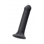 Черный фаллос на присоске Silicone Bendable Dildo XL - 20 см. - Strap-on-me - купить с доставкой в Кирове