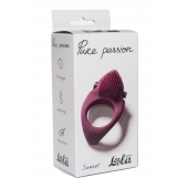 Бордовое эрекционное виброкольцо Pure Passion Sunset - Lola Games - в Кирове купить с доставкой