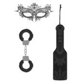 Черный игровой набор Introductory Bondage Kit №4 - Shots Media BV - купить с доставкой в Кирове