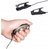 Черные электрические зажимы для сосков Shock Therapy Nipple Clamps - Pipedream - купить с доставкой в Кирове