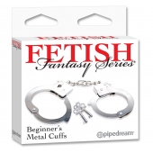 Металлические наручники Beginner s Metal Cuffs - Pipedream - купить с доставкой в Кирове