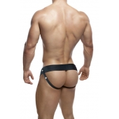 Черный мужской страпон DR. SKIN 6INCH HOLLOW STRAP ON - 16 см. - Blush Novelties - купить с доставкой в Кирове