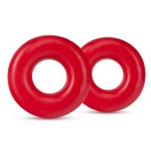 Набор из 2 красных эрекционных колец DONUT RINGS OVERSIZED - Blush Novelties - в Кирове купить с доставкой