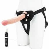 Регулируемые трусики с вибрирующей насадкой - 21 см. - Lux Fetish - купить с доставкой в Кирове