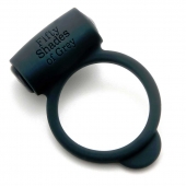 Темно-серое эрекционное кольцо Vibrating Love Ring с вибрацией - Fifty Shades of Grey - в Кирове купить с доставкой