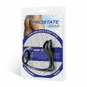 Стимулятор простаты с фиксацией эрекционным кольцом Prostate Gear - BlueLine - в Кирове купить с доставкой