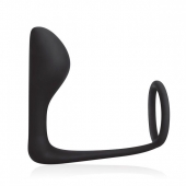 Стимулятор простаты с фиксацией эрекционным кольцом Prostate Gear - BlueLine - в Кирове купить с доставкой