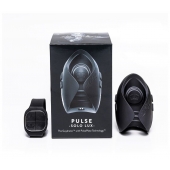 Темно-серый инновационный мужской осциллятор PULSE SOLO LUX с пультом ДУ - Hot Octopuss - в Кирове купить с доставкой