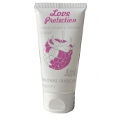 Лубрикант на водной основе с ароматом малины Love Protection Raspberry - 50 мл. - Lola Games - купить с доставкой в Кирове