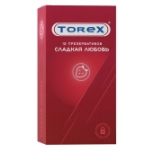 Презервативы Torex  Сладкая любовь  с ароматом клубники - 12 шт. - Torex - купить с доставкой в Кирове