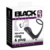 Черное эрекционное кольцо с анальной вибропробкой Vibrating Ring   Plug - Orion - в Кирове купить с доставкой
