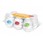Набор из 6 мастурбаторов Tenga EGG Easy Beat с различным рельефом - Tenga - в Кирове купить с доставкой