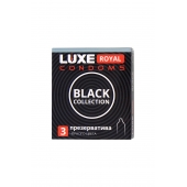 Черные презервативы LUXE Royal Black Collection - 3 шт. - Luxe - купить с доставкой в Кирове