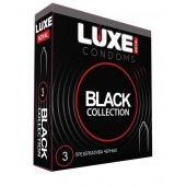 Черные презервативы LUXE Royal Black Collection - 3 шт. - Luxe - купить с доставкой в Кирове