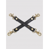 Черный фиксатор для манжет Bound to You Faux Leather Hogtie - Fifty Shades of Grey - купить с доставкой в Кирове