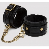 Черные оковы на ноги Bound to You Faux Leather Ankle Cuffs - Fifty Shades of Grey - купить с доставкой в Кирове