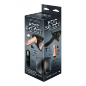 Черный женский пояс BEST SELECT с 3 насадками и вибрацией - LOVETOY (А-Полимер) - купить с доставкой в Кирове