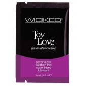 Лубрикант на водной основе для использования с игрушками WICKED Toy Love - 3 мл. - Wicked - купить с доставкой в Кирове