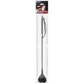 Черный стек с наконечником-сердечком - 54 см. - Notabu - купить с доставкой в Кирове