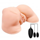 Телесная вибровагина Julie с 2 рабочими отверстиями - Baile - в Кирове купить с доставкой