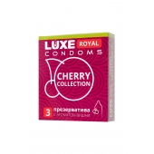Презервативы с ароматом вишни LUXE Royal Cherry Collection - 3 шт. - Luxe - купить с доставкой в Кирове