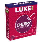 Презервативы с ароматом вишни LUXE Royal Cherry Collection - 3 шт. - Luxe - купить с доставкой в Кирове