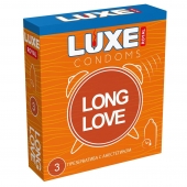 Презервативы с продлевающим эффектом LUXE Royal Long Love - 3 шт. - Luxe - купить с доставкой в Кирове