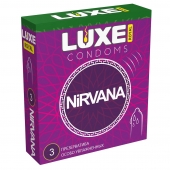 Презервативы с увеличенным количеством смазки LUXE Royal Nirvana - 3 шт. - Luxe - купить с доставкой в Кирове