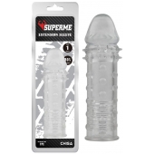 Прозрачная реалистичная насадка на пенис Extra Texture Sleeve - 16,2 см. - Chisa - в Кирове купить с доставкой