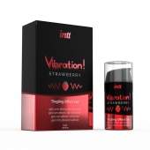 Жидкий интимный гель с эффектом вибрации Vibration! Strawberry - 15 мл. - INTT - купить с доставкой в Кирове