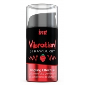 Жидкий интимный гель с эффектом вибрации Vibration! Strawberry - 15 мл. - INTT - купить с доставкой в Кирове