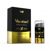 Жидкий интимный гель с эффектом вибрации Vibration! Vodka Energy - 15 мл. - INTT - купить с доставкой в Кирове