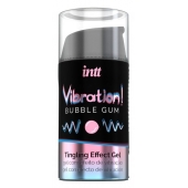 Жидкий интимный гель с эффектом вибрации Vibration! Bubble Gum - 15 мл. - INTT - купить с доставкой в Кирове