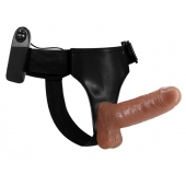 Страпон на трусиках с вибрацией Ultra Passionate Harness - 16 см. - Baile - купить с доставкой в Кирове