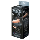 Телесный пустотелый харнесс MEN Style - 17,5 см. - LOVETOY (А-Полимер) - купить с доставкой в Кирове