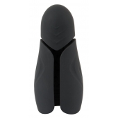 Черный силиконовый вибромастурбатор с нагревом Masturbator with 2 Functions - Orion - в Кирове купить с доставкой