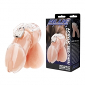 Прозрачная клетка целомудрия Acrylic See-thru Chastity Cage - BlueLine - купить с доставкой в Кирове