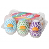 Набор из 6 мастурбаторов Tenga EGG IV с различным рельефом - Tenga - в Кирове купить с доставкой