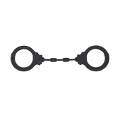 Черные силиконовые наручники Suppression - Lola Games - купить с доставкой в Кирове