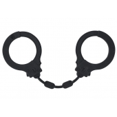 Черные силиконовые наручники Suppression - Lola Games - купить с доставкой в Кирове