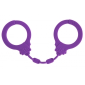 Фиолетовые силиконовые наручники Suppression - Lola Games - купить с доставкой в Кирове