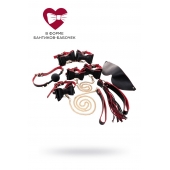 Черно-красный бондажный набор Bow-tie - ToyFa - купить с доставкой в Кирове