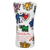 Мастурбатор-туба Keith Haring Soft Tube CUP - Tenga - в Кирове купить с доставкой
