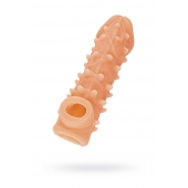 Телесная закрытая насадка с пупырышками Cock Sleeve Size M - 15,6 см. - KOKOS - в Кирове купить с доставкой