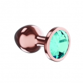 Пробка цвета розового золота с малиновым кристаллом Diamond Topaz Shine L - 8,3 см. - Lola Games - купить с доставкой в Кирове